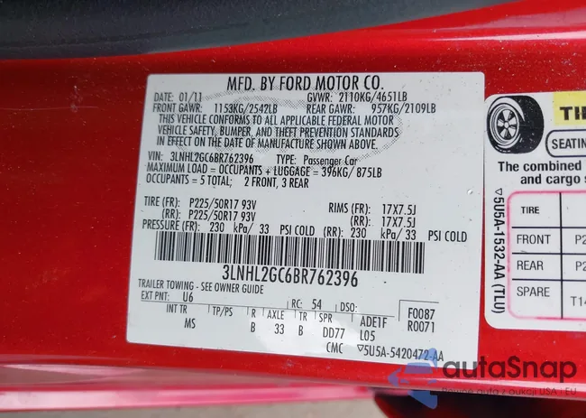 3LNHL2GC6BR762396: 40153338