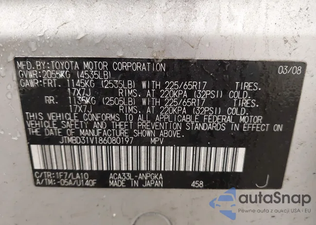 JTMBD31V186080197: 40154384