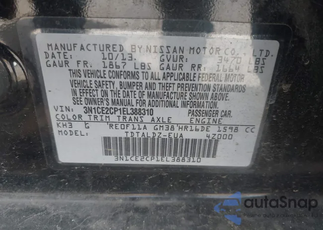 3N1CE2CP1EL388310: 40161149