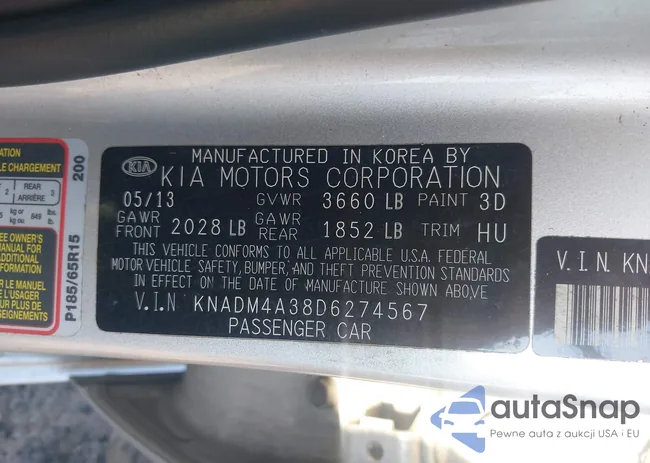 KNADM4A38D6274567: 40162018