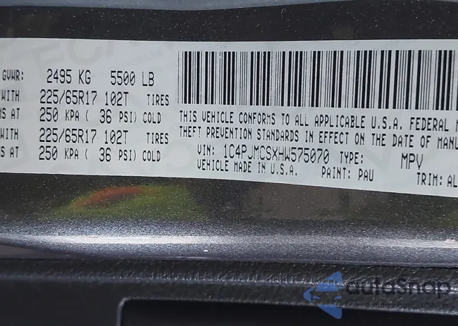 1C4PJMCSXHW575070: 40163219