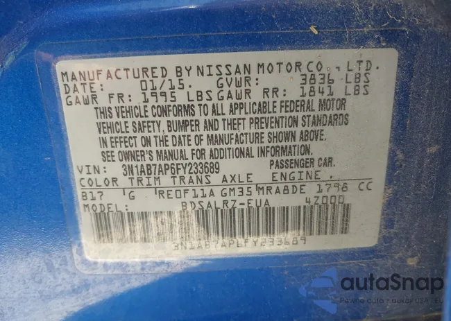 3N1AB7AP6FY233689: 40164943