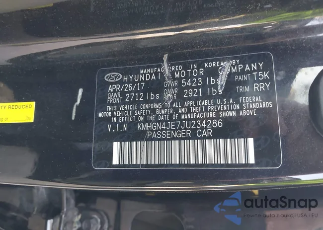 KMHGN4JE7JU234286: 40165450