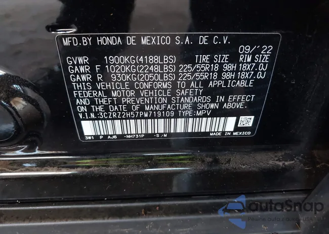 3CZRZ2H57PM719109: 40167227