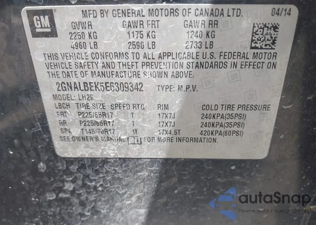 2GNALBEK5E6309342: 40168396