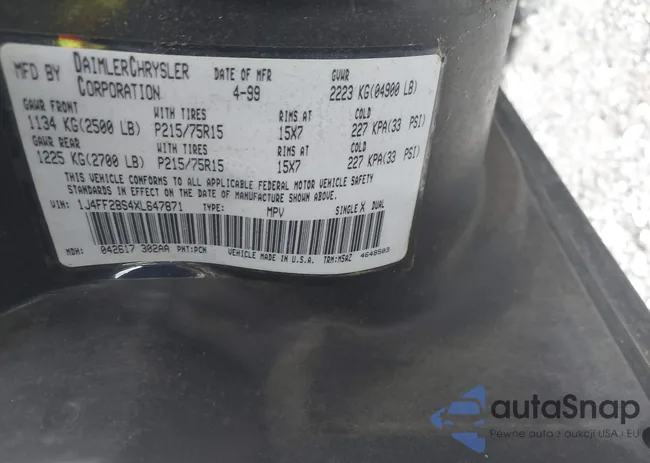 1J4FF28S4XL647871: 40168893