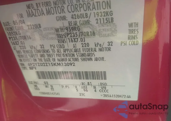 4F2YZ02Z15KM13092: 40170598