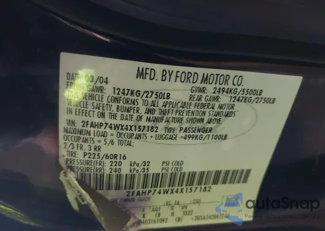 2FAHP74WX4X157182: 40171641