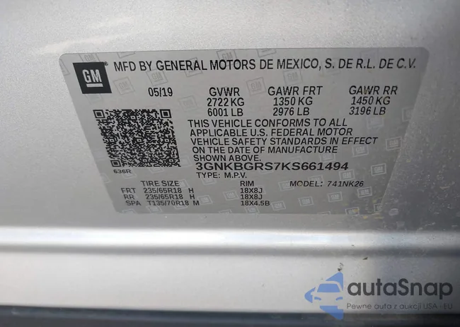 3GNKBGRS7KS661494: 40174464