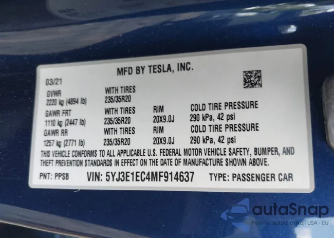 5YJ3E1EC4MF914637: 40174608