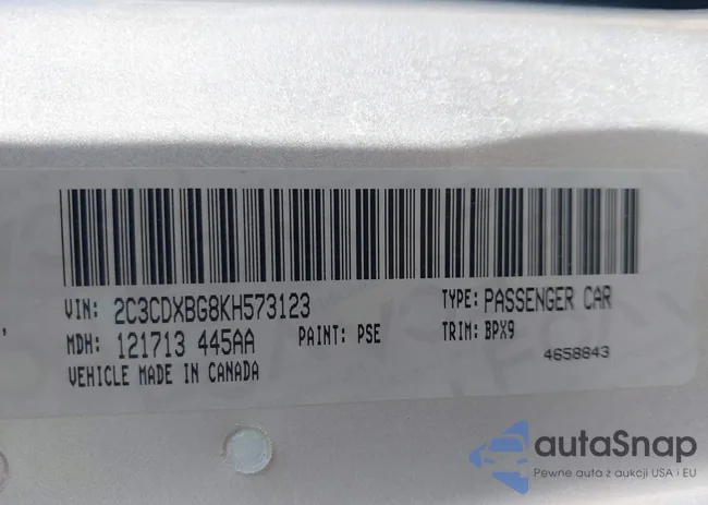 2C3CDXBG8KH573123: 40175933