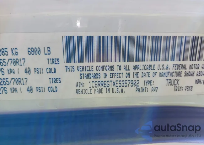 1C6RR6GTXES357902: 40176148