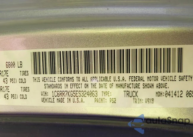 1C6RR7KG5ES324063: 40176172