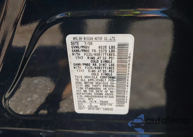 JN8AS58V69W161396: 40182355