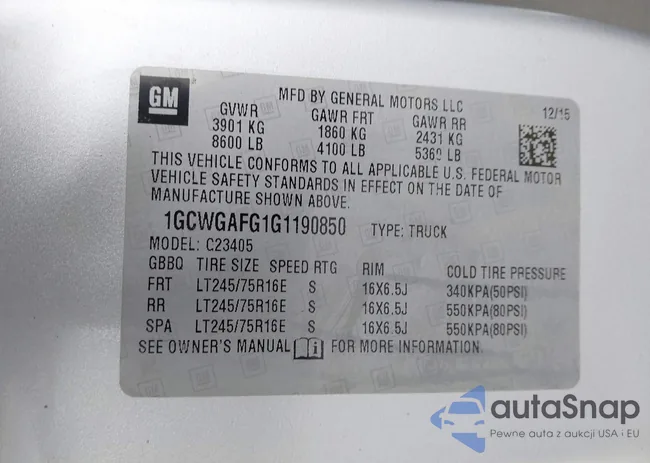 1GCWGAFG1G1190850: 40183788