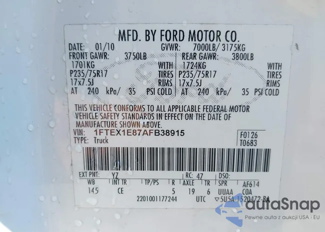 1FTEX1E87AFB38915: 40188732