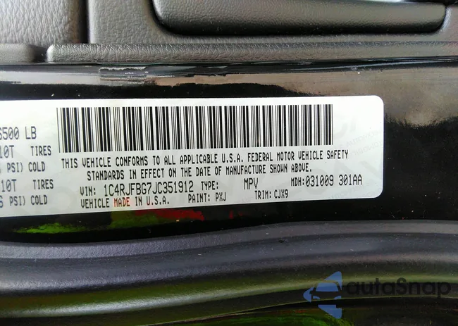 1C4RJFBG7JC351912: 40196075