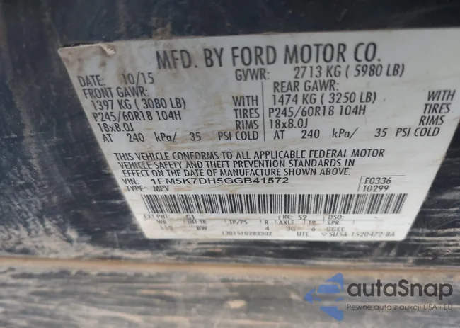 1FM5K7DH5GGB41572: 40199538