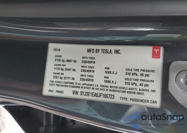 5YJ3E1EA0JF166723: 40200758