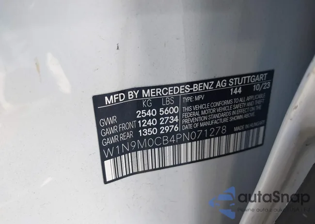 W1N9M0CB4PN071278: 40200888