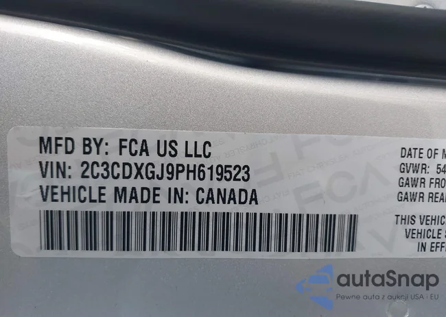 2C3CDXGJ9PH619523: 40201684