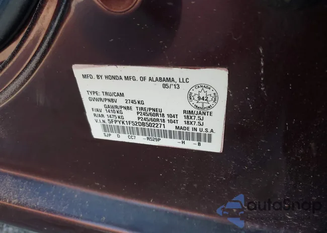 5FPYK1F52DB502271: 40200939