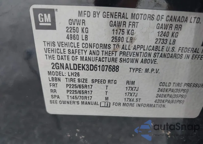 2GNALDEK3D6107688: 40202723