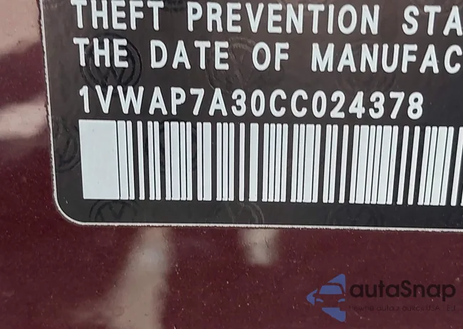 1VWAP7A30CC024378: 40208673