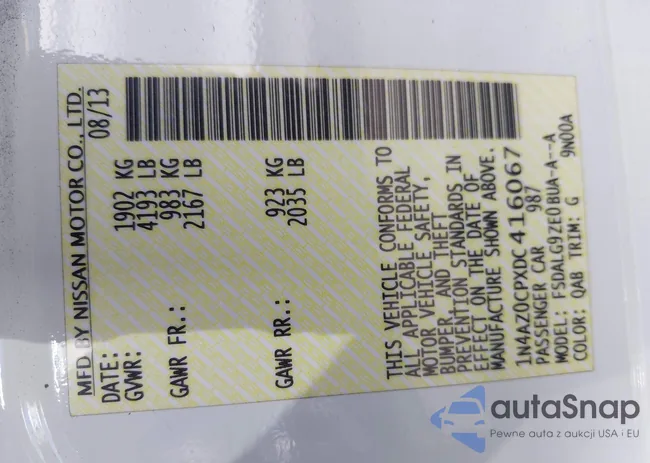 1N4AZ0CPXDC416067: 40209740