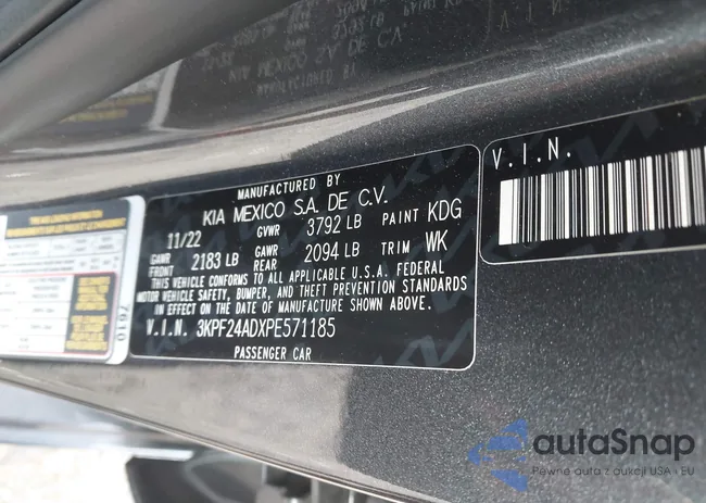 3KPF24ADXPE571185: 40210526