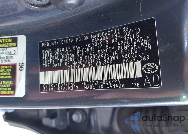 2T1BPRHEXEC005955: 40211507