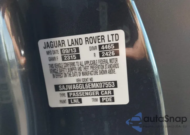 SAJWA6GL6EMK07553: 40211817