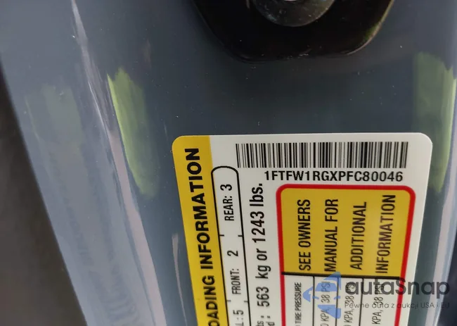 1FTFW1RGXPFC80046: 40211948