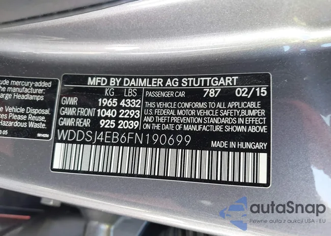 WDDSJ4EB6FN190699: 40212241