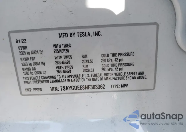 7SAYGDEE8NF363362: 40214347