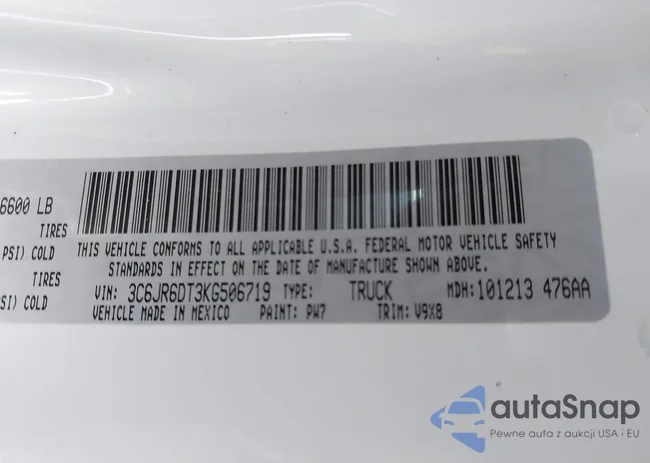 3C6JR6DT3KG506719: 40216343