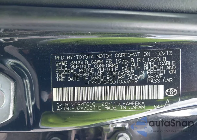 JTKKUPB40D1033689: 40216875