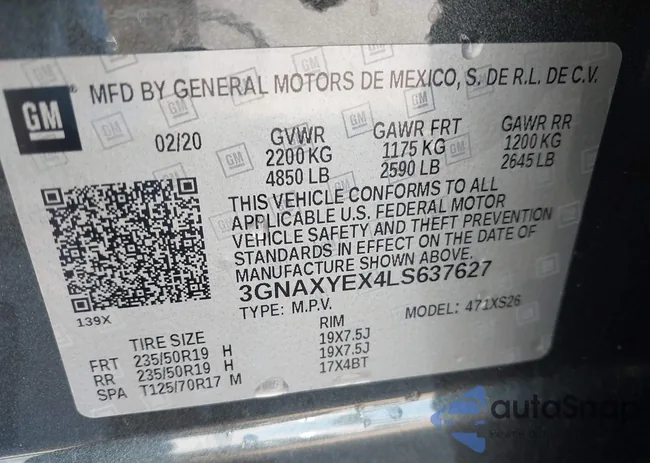 3GNAXYEX4LS637627: 40219138