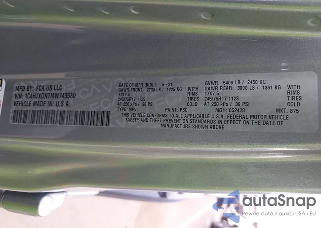 1C4HJXDN7MW743580: 40223935