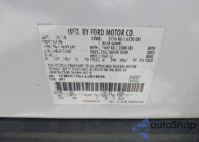 1FM5K7D81JGB74656: 40228084