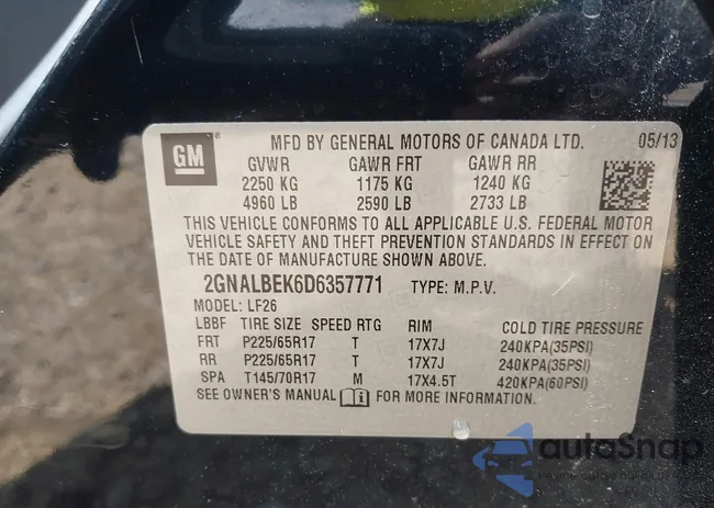 2GNALBEK6D6357771: 40228872