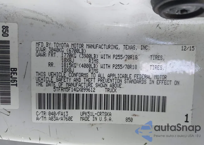 5TFRM5F14GX099612: 40230862