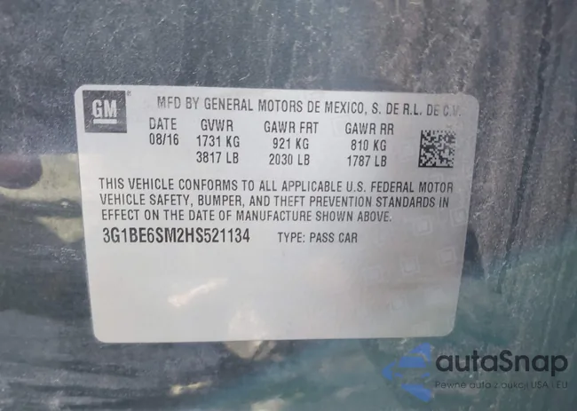 3G1BE6SM2HS521134: 40232335