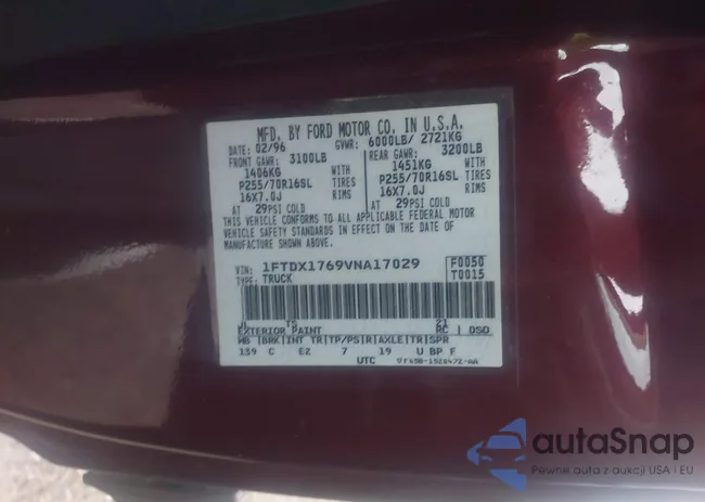 1FTDX1769VNA17029: 40232806