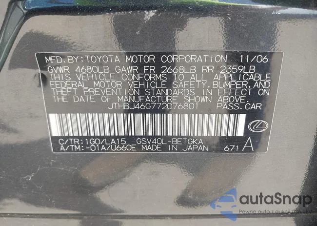 JTHBJ46G772076801: 40233553