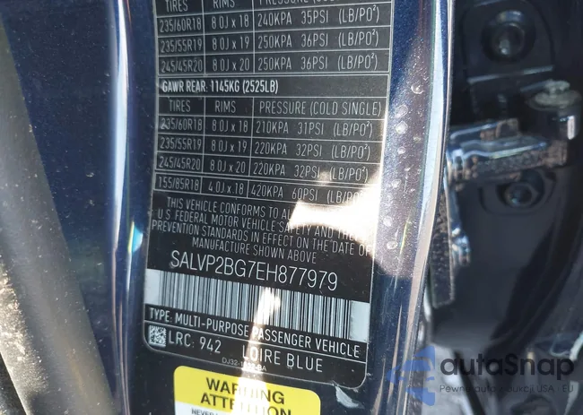 SALVP2BG7EH877979: 40233641