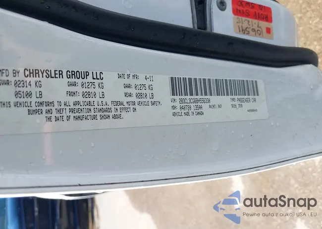 2B3CL3CG6BH556330: 40235345