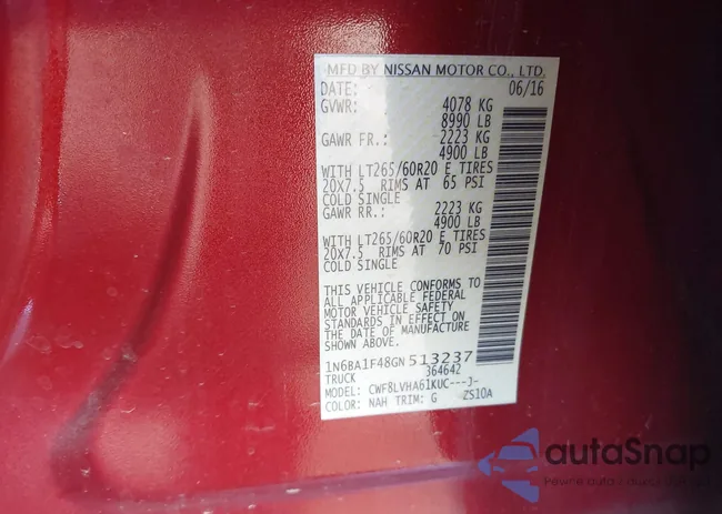 1N6BA1F48GN513237: 40236851