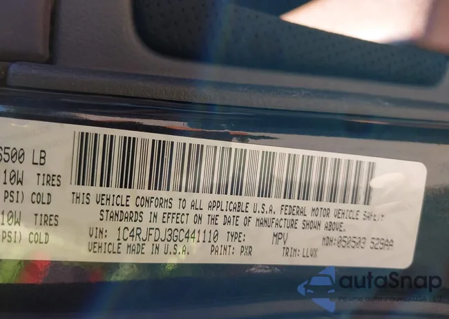 1C4RJFDJ3GC441110: 40240084