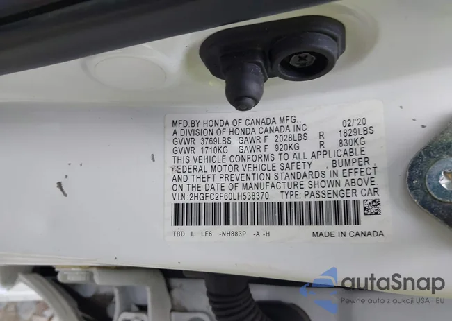 2HGFC2F60LH538370: 40243265